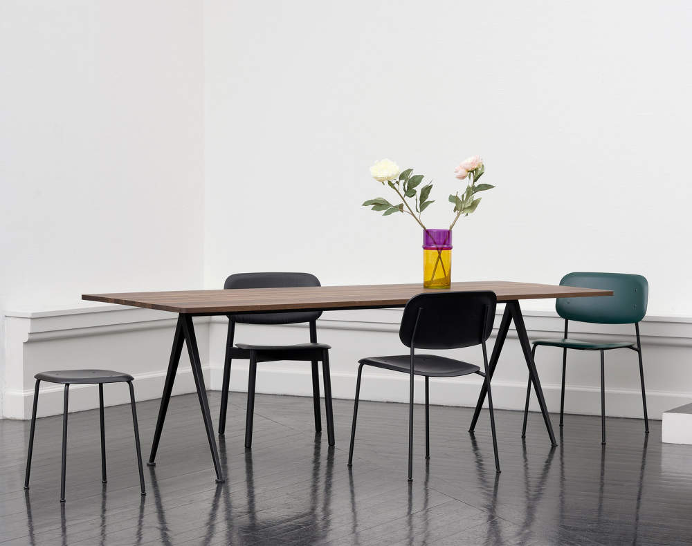 Hay PYRAMID TABLE 02 - béžová/kouřový dub 00